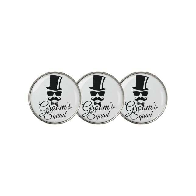 Groom's squad  golf ball marker (3 Up)