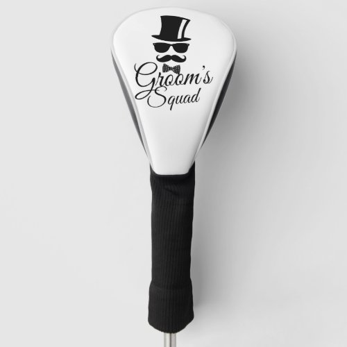 Grooms squad golf head cover