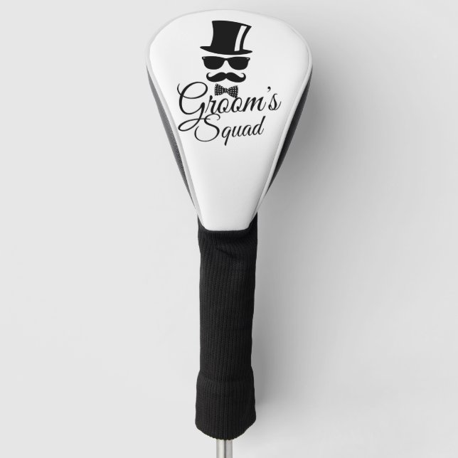 Groom's squad golf head cover (Front)