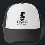 Groom's squad trucker hat<br><div class="desc">Funny and original "Groom's squad" design . Makes a great bachelor party or wedding gift for the future Mr and friends.</div>