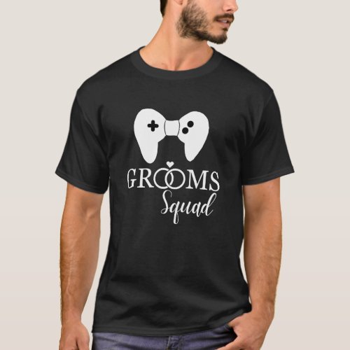 Grooms Squad Wedding Bachelor Party Groomsmen Game T_Shirt