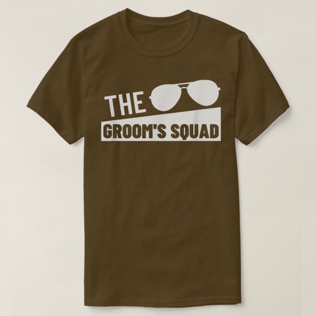 Grooms Squad Wedding Best Man Bachelor Party Groom T-Shirt (Design Front)