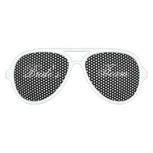 Groom's Team Modern Simple Minimalist Wedding Aviator Sunglasses