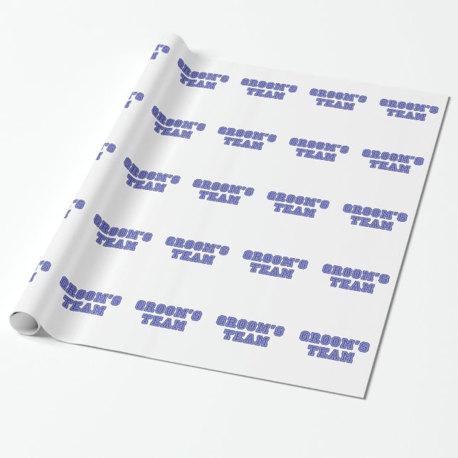 Groom's Team Wrapping Paper (Unrolled)