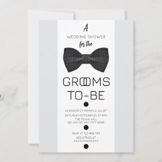 Grooms To-Be Wedding Shower Invitation
