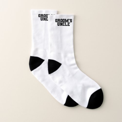Grooms Uncle Wedding Family Matching Socks