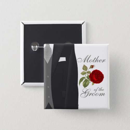 Grooms Wedding Party Button