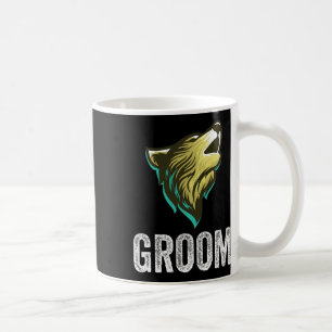 Grooms Wolf Bachelor Wedding Groomsmen Team Party  Coffee Mug