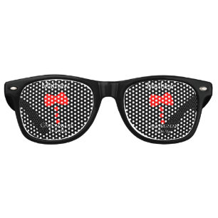 groomsman add name year black bow shirt tie tuxedo retro sunglasses