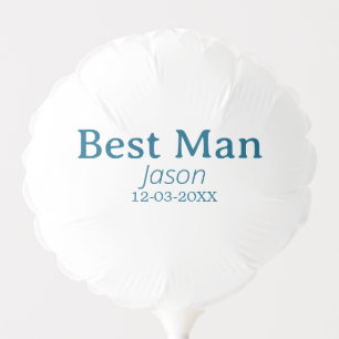 groomsman bachelorette party add name modern simpl balloon