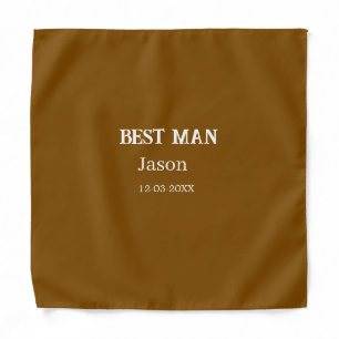 groomsman bachelorette party add name modern simpl bandana