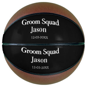 groomsman bachelorette party add name modern simpl basketball