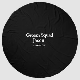 groomsman bachelorette party add name modern simpl beach towel