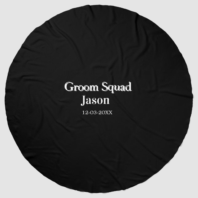 groomsman bachelorette party add name modern simpl beach towel  (Front)