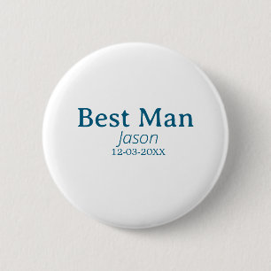 groomsman bachelorette party add name modern simpl button