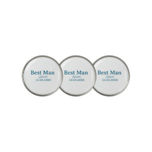 groomsman bachelorette party add name modern simpl golf ball marker