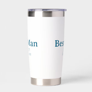 groomsman bachelorette party add name modern simpl insulated tumbler
