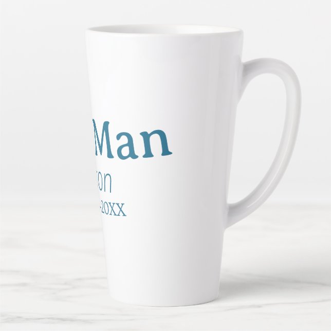 groomsman bachelorette party add name modern simpl latte mug (Right)