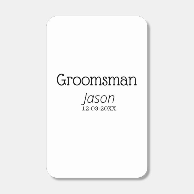 groomsman bachelorette party add name modern simpl matchboxes (Front)