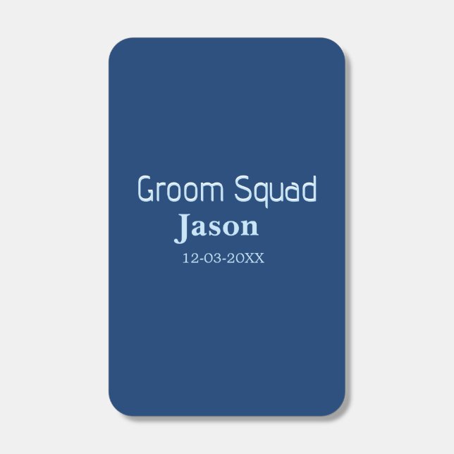 groomsman bachelorette party add name modern simpl matchboxes (Front)