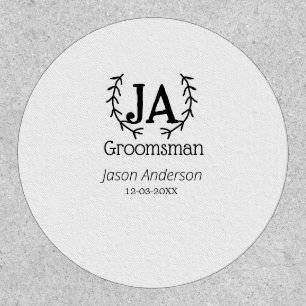groomsman bachelorette party add name modern simpl patch