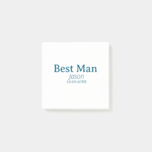 groomsman bachelorette party add name modern simpl post-it notes