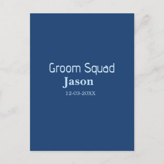 groomsman bachelorette party add name modern simpl postcard