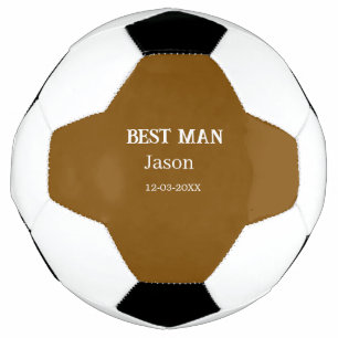 groomsman bachelorette party add name modern simpl soccer ball