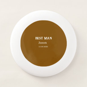 groomsman bachelorette party add name modern simpl Wham-O frisbee
