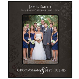 Groomsman & Best Friend Vertical Picture Frame