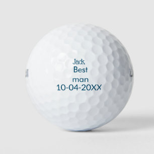 groomsman best man add name text bachelorette golf balls