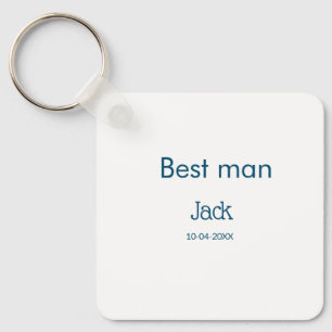 groomsman best man add name text bachelorette keychain