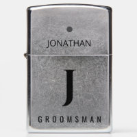 Groomsman | Best Man elegant monogrammed favor