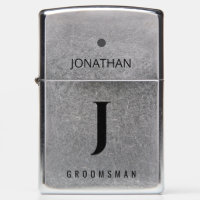 Groomsman | Best Man elegant monogrammed favor