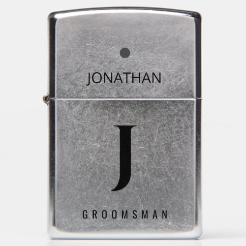 Groomsman | Best Man elegant monogrammed favor