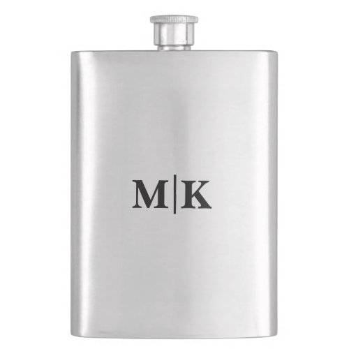 Groomsman Best Man Wedding Monogram Gift Flask