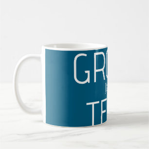 groomsman bold groom team gray blue white bachelor coffee mug