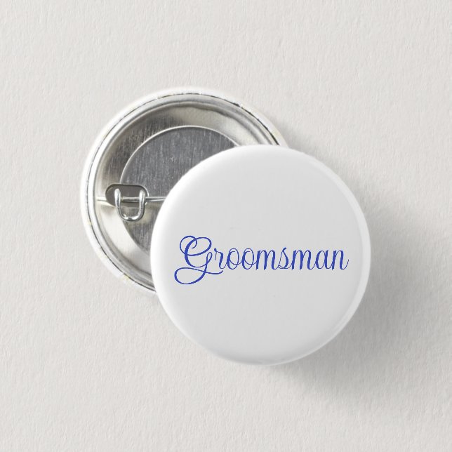 Groomsman  button (Front & Back)