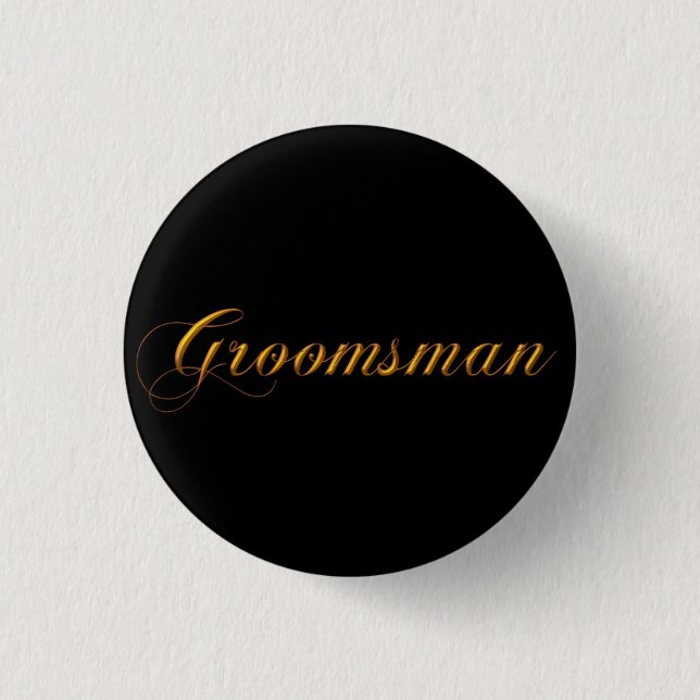 Groomsman Button (Front)