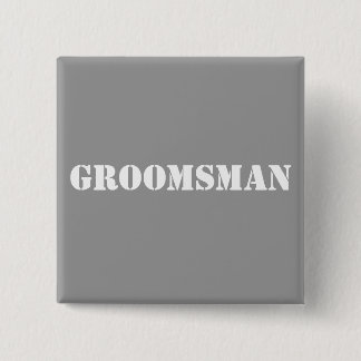 Groomsman Button