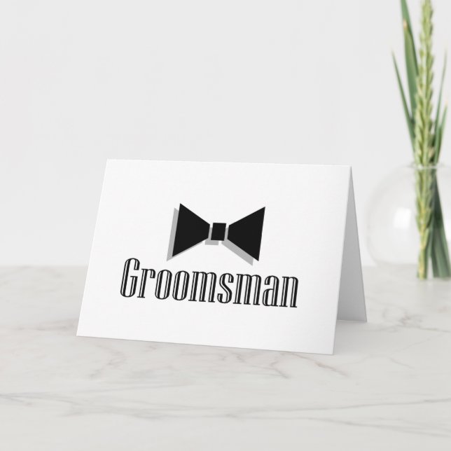 Groomsman Card (Front)