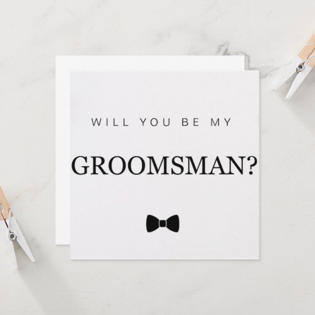 Groomsman card (Front/Back In Situ)