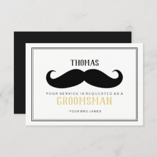 Groomsman Card - Your Stache