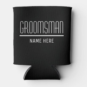 Groomsman Custom Name and Date Can Cooler