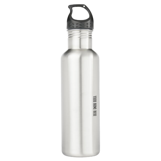 Groomsman Custom Name Stainless Steel Water Bottle (Back)