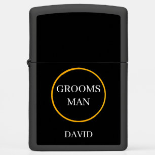 Groomsman David – Classic Honor with Identity Zippo Lighter