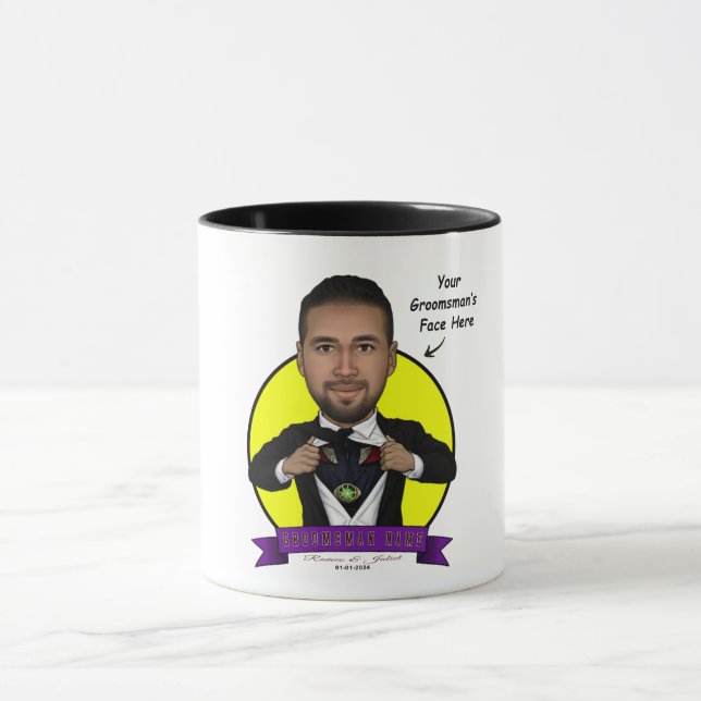 Groomsman/Doctor Strange Caricature Mug (Center)