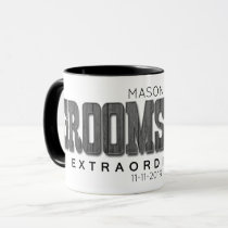 Groomsman Extraordinaire Personalized Text Wedding Mug