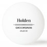Groomsman Favor Personalized Ping Pong Ball
