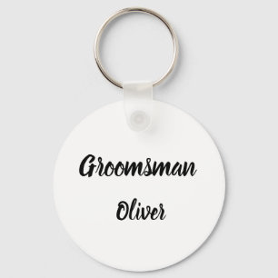 Groomsman Gift Custom Name Gifts Wedding Keychain